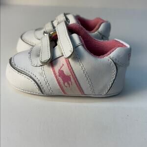 Polo by Ralph Lauren White and Pink Baby Shoes Size 1